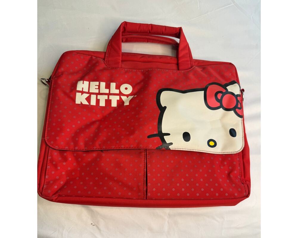 HELLO KITTY Vintage Red Laptop Case Briefcase
